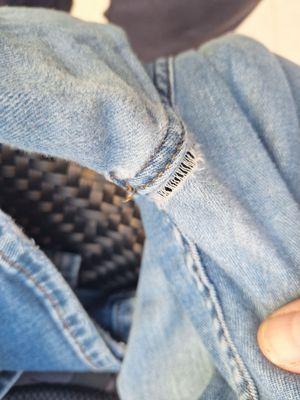 Jeans are less than a year old and denim is already coming apart