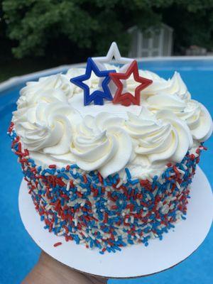 AMAZING 4th of July cake from Nancy's Bakery