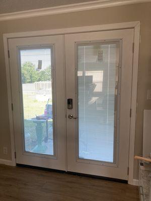 Rear French doors