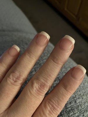 SNS French manicure