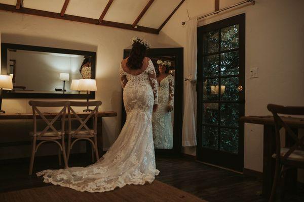 Inside the bridal suite