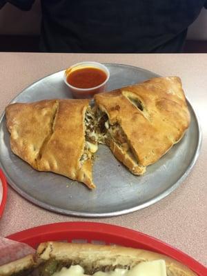 Their chicken Stromboli