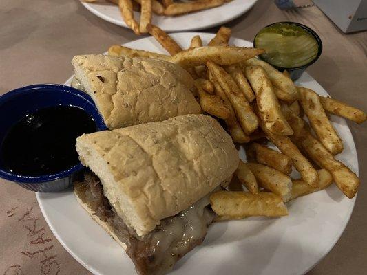 Special of the night: French Dip Sandwich w/ Au jus and Clyde's Fries