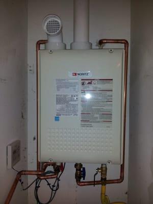 111 tankless install