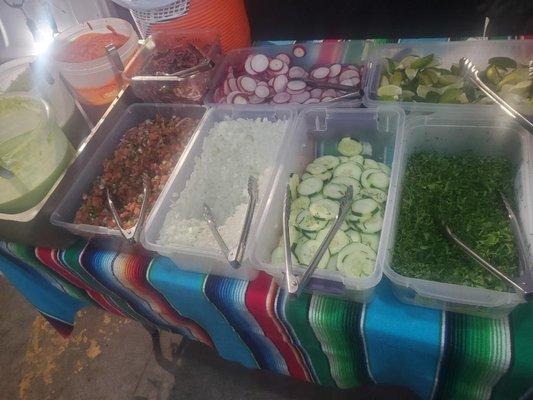 Veggies and Sauce for your Tacos