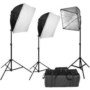 3 point lighting rig.