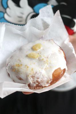 Blueberry Ginger Donut ($3.13) - blueberry-filled yeast donut with ginger icing. Extremely dense, really not good :(