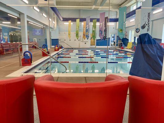 Lobby pool view