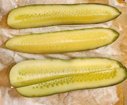 Big half sour pickle