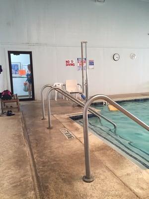 They use the pool for rehabilitation purposes and for exercising.