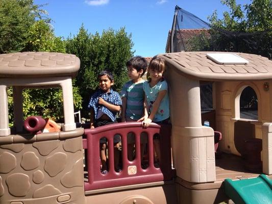 Back yard play area.