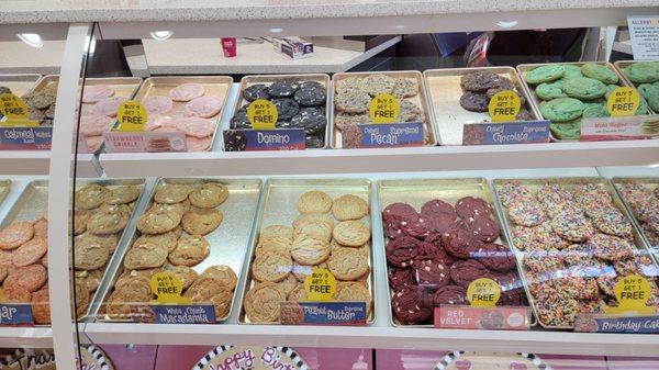 Visiting Great American Cookies at the Governor's Square Mall in Tallahasse, Florida.