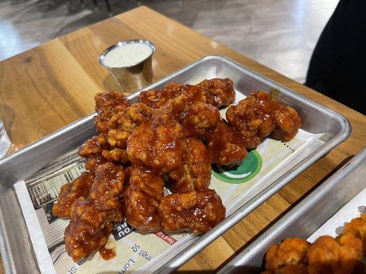 BBQ boneless wings