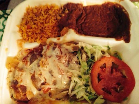 Chile relleno plate