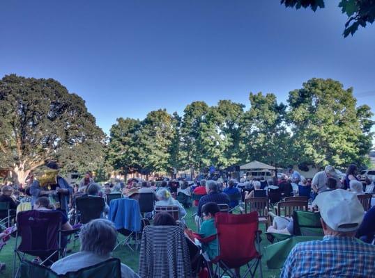 Concert in the park: @curtis_salgado "inspiration behind John Belushi's creation of the Blues Brothers characters." (Wikipedia)