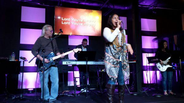 Jacqui leading worship!