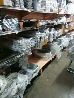 massive amounts of hotel pans etc, in all sizes