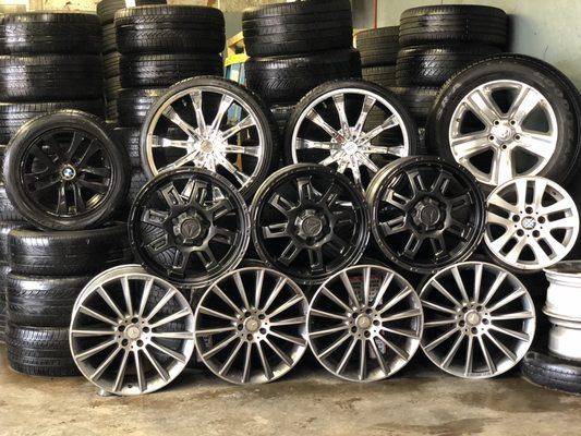 Various rims selection.