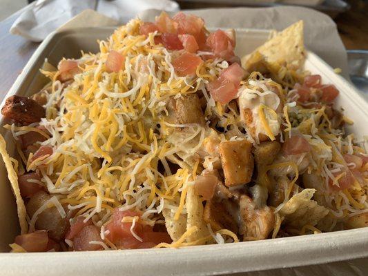 Seasoned Chicken Nachos