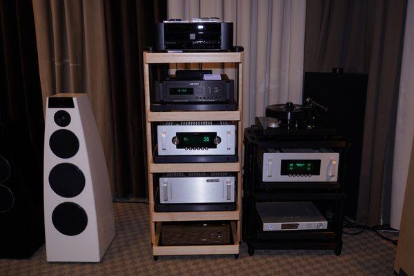 All Audio Research products are on display.