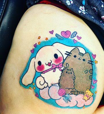 Kawaii tattoo done by Alex