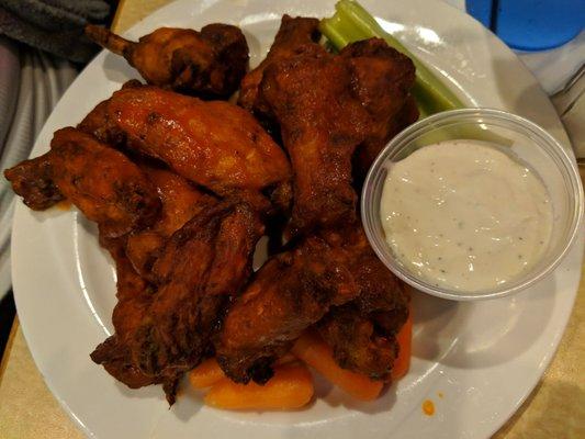 Hot wings are HOT