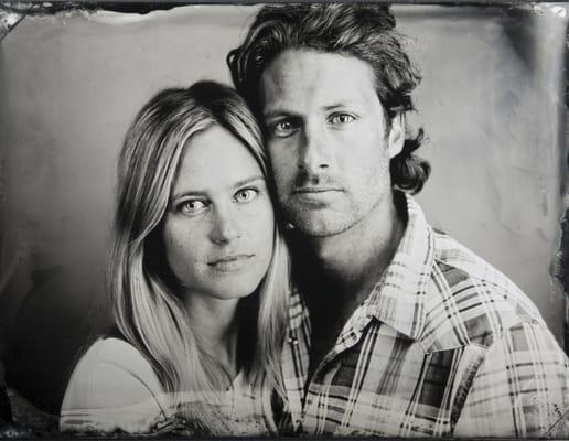 Engagement Photography (Couples Tintype) Portrait by Kari Orvik Tintype Studio