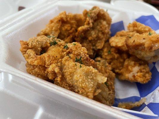 Fried oysters