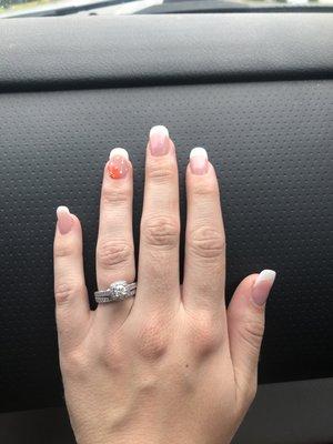 Cassandra did an amazing job with my nails and matched the picture I showed her for the inspiration.