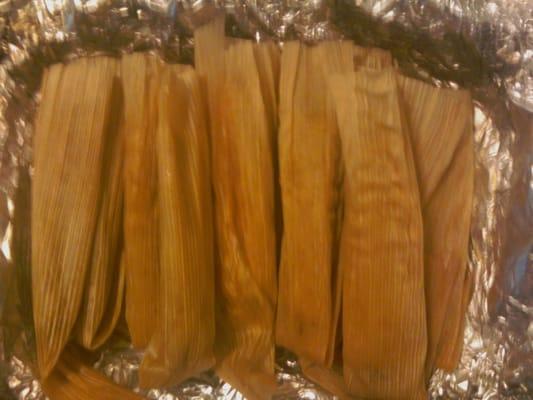 One dozen of tamales pork