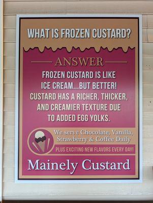 What is frozen custard?