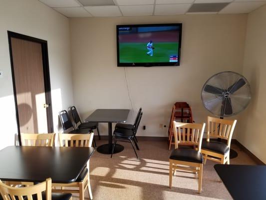 Small dining area.