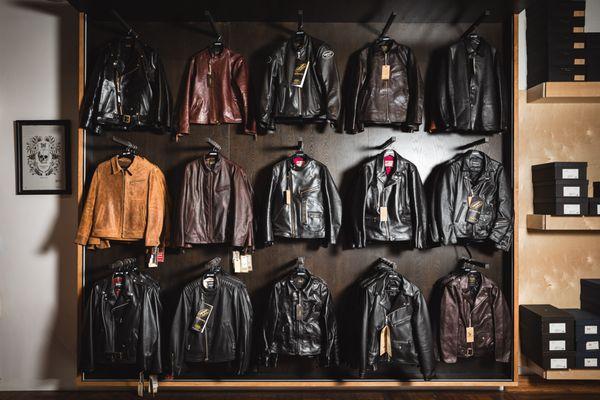 Schott, Vanson Leather, Fine Creek Leathers, Addict Leathers, Aero and more