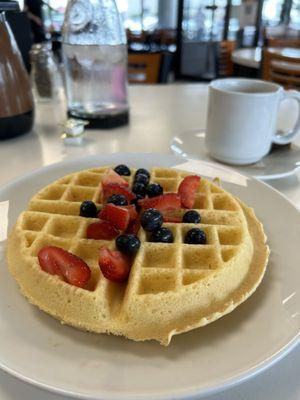 Gluten free and vegan Belgian Waffle