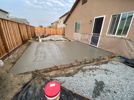 Backyard patio