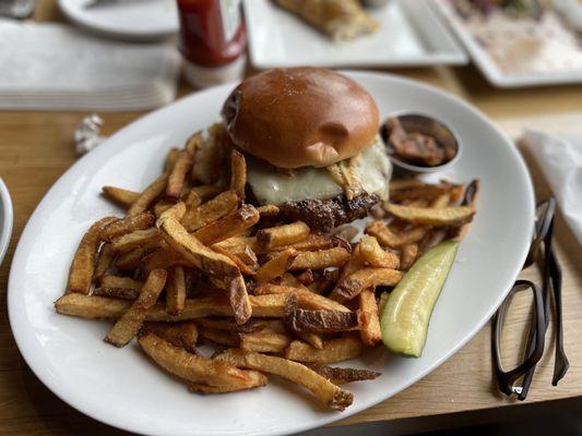 Bison burger.  Very good (get the bacon jam on the side - doesn't need it)