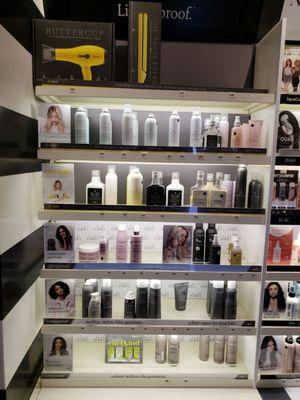 Drybar and Living Proof section