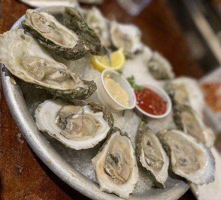 $1 Oysters- Happy Hour special. Not that great. Still had grit and sand in them.