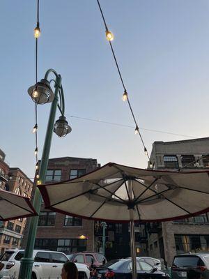 Sidewalk patio summer