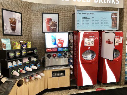 Self-service beverage area