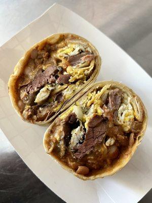 Brisket Breakfast Burrito