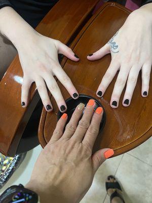 Regular mani and pedi