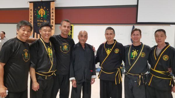 Sifu Kanani, 3rd from the left, with grandmaster Wai Hong and other senior Fu Jow Pai members.