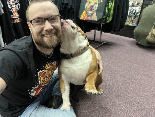 When you walk into this store you are greeted by the cutest man you will ever meet!