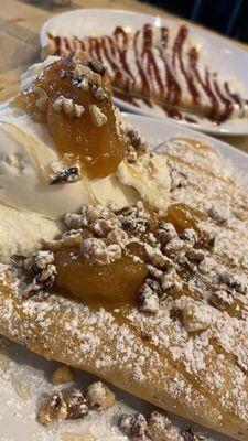 Dutch apple season crepe and Raspberry Danish Crepe