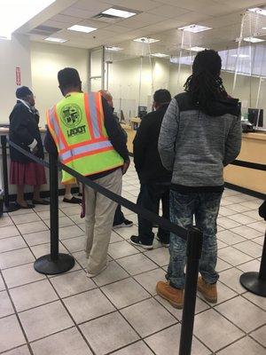 Line is too long with one person servicing too many folks