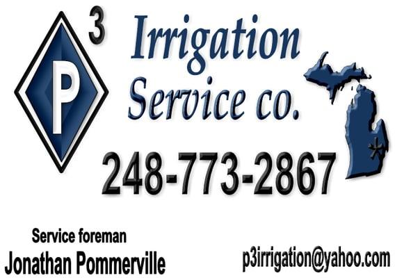 P3 Irrigation service - sprinkler service co. 248-773-2867
Livonia, Northville, Plymouth, Canton, Farmington