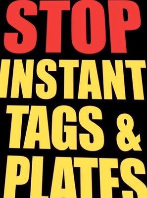 instant tags & plates