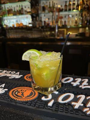 Passion fruit caipirinha