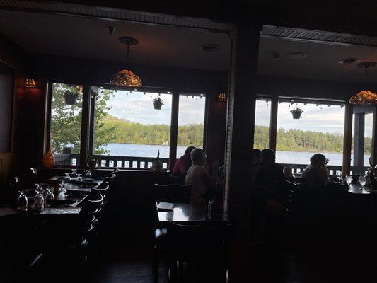 Seating overlooking Mirror Lake